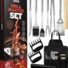 Squago BBQ Accesoires XXL Set Met Schort - Gereedschap - Gereedschapset Tang Borstel Mat 1 Squago BBQ Accesoires XXL Set Met Schort - Gereedschap - Gereedschapset Tang Borstel Mat -BBQ Verkoop 1031x1200