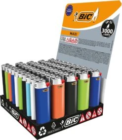BIC Lighter Aansteker Maxi J26 Display(50stuks) 8 BIC Lighter Aansteker Maxi J26 Display(50stuks) -BBQ Verkoop 1045x1200