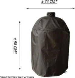 Merkloos Kamado BBQ Medium Beschermhoes Cover Tot 21" Inch - Zwart - O.a. Patton, Big Green Egg, Grill Guru, Black Bastard -BBQ Verkoop 1163x1200 2