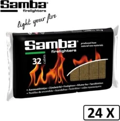 Samba Aanmaakblokjes Bruin á 24 X 32 Stuks - Omdoos Is 768 Aanmaakblokjes -BBQ Verkoop 1191x1200 3