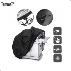 TammaT - BBQ Hoes - Waterdichte Beschermhoes - UV Bescherming - Maat L 170 X 61 X 117 Cm - Met Trekkoord -BBQ Verkoop 1198x1200 9