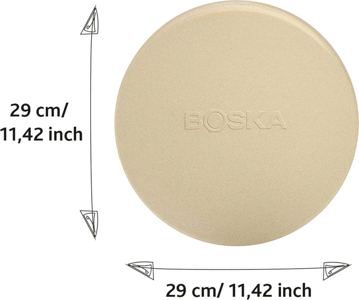 Boska Pizzasteen Deluxe - Voor Oven & BBQ - Knapperige Pizza's - Ø 29.5 Cm - BBQ Accessoires 10 Boska Pizzasteen Deluxe - Voor Oven & BBQ - Knapperige Pizza's - Ø 29.5 Cm - BBQ Accessoires - Image 8