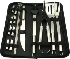 Krumble 18-delige Barbecue Set / Roestvrijstalen BBQ Set Van 18 / Inclusief Handige Opbergtas - RVS -BBQ Verkoop 1200x1014