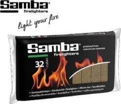 Samba Aanmaakblokjes Bruin (32 Stuks) - Milieuvriendelijk -BBQ Verkoop 1200x1028 2