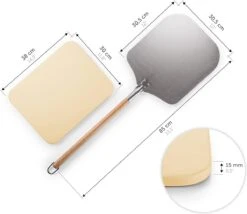 Blumtal - Pizzasteen Met XL Pizza Schep - Professionele Pizza Set - Cordieriet Pizza Stone -BBQ Verkoop 1200x1039 3