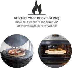 Boska Pizzasteen Deluxe - Voor Oven & BBQ - Knapperige Pizza's - Ø 29.5 Cm - BBQ Accessoires 23 Boska Pizzasteen Deluxe - Voor Oven & BBQ - Knapperige Pizza's - Ø 29.5 Cm - BBQ Accessoires -BBQ Verkoop 1200x1131 1