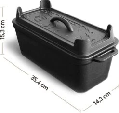 Burnhard Gietijzeren Broodpan 3,5 L - Broodbakvorm 18 Burnhard Gietijzeren Broodpan 3,5 L - Broodbakvorm -BBQ Verkoop 1200x1136 2