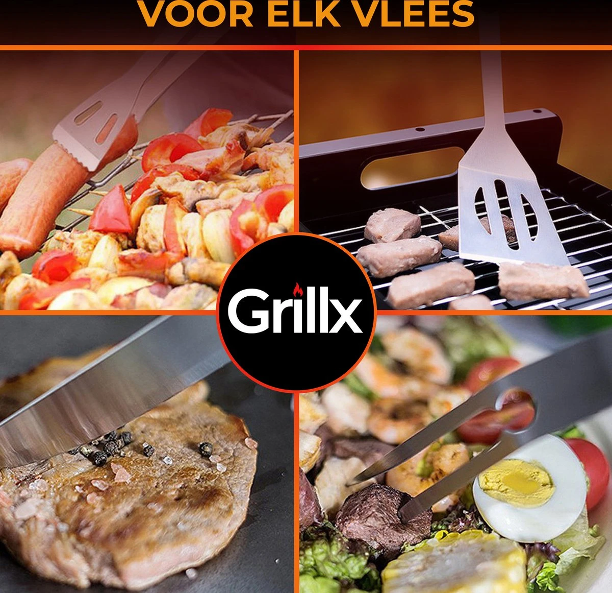 GrillX Barbecue Gereedschap Set - 19-delig - Inclusief Luxe Draagtas - BBQ Accesoires - Gereedschapset 8 GrillX Barbecue Gereedschap Set - 19-delig - Inclusief Luxe Draagtas - BBQ Accesoires - Gereedschapset - Image 6
