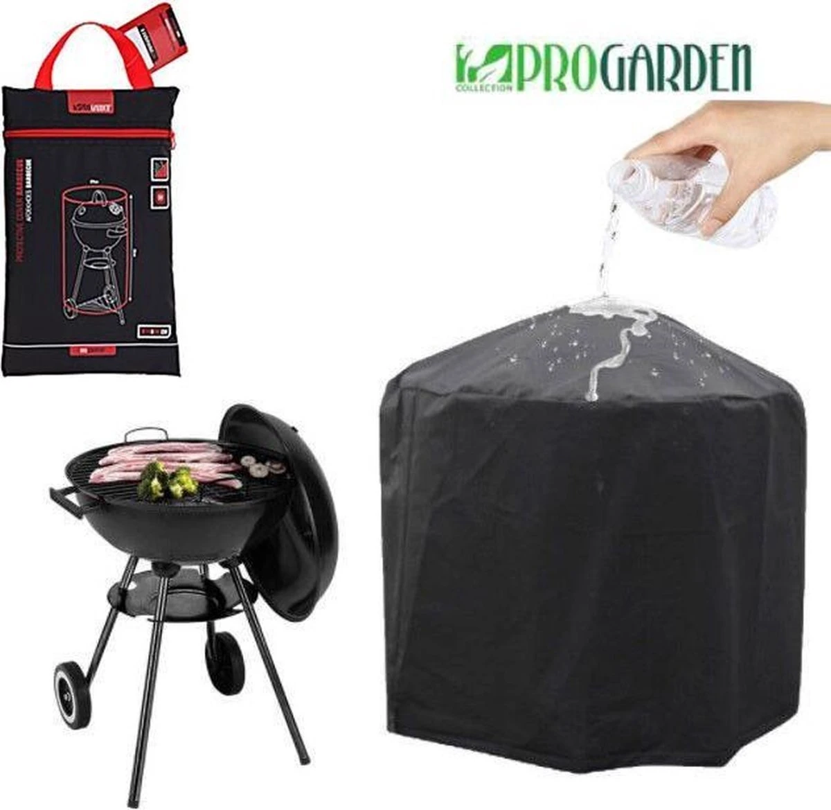 Pro Garden ProGarden Barbecuehoes Rond 70x80 Cm 4 Pro Garden ProGarden Barbecuehoes Rond 70x80 Cm - Image 2