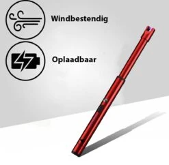 Oplaadbare Lange Dunne Elektrische Aansteker - Duurzame Plasma Aansteker - Inclusief Cadeauverpakking - BBQ – Kaarsen – Rood -BBQ Verkoop 1200x1177 4