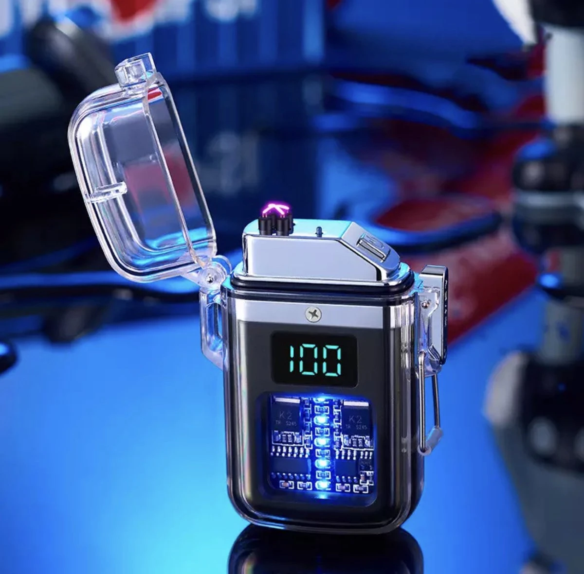 Merkloos Elektrische Plasma Aansteker | USB Oplaadbaar | Wind En Storm Bestendig | Voor Vuurwerk - Pyro Liefhebbers | Zwart 3 Merkloos Elektrische Plasma Aansteker | USB Oplaadbaar | Wind En Storm Bestendig | Voor Vuurwerk - Pyro Liefhebbers | Zwart