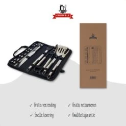Krumble 18-delige Barbecue Set / Roestvrijstalen BBQ Set Van 18 / Inclusief Handige Opbergtas - RVS -BBQ Verkoop 1200x1200 193