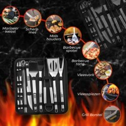GrillX Barbecue Gereedschap Set - 19-delig - Inclusief Luxe Draagtas - BBQ Accesoires - Gereedschapset 15 GrillX Barbecue Gereedschap Set - 19-delig - Inclusief Luxe Draagtas - BBQ Accesoires - Gereedschapset -BBQ Verkoop 1200x1200 229