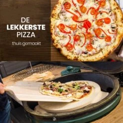 Buxibo 2in1 Pizzasteen - Voor BBQ & Oven - Inclusief Serveer Plank - Pizzabord/Pizzaplank - 30.5 X 38.1 X 1.4 Cm -BBQ Verkoop 1200x1200 280