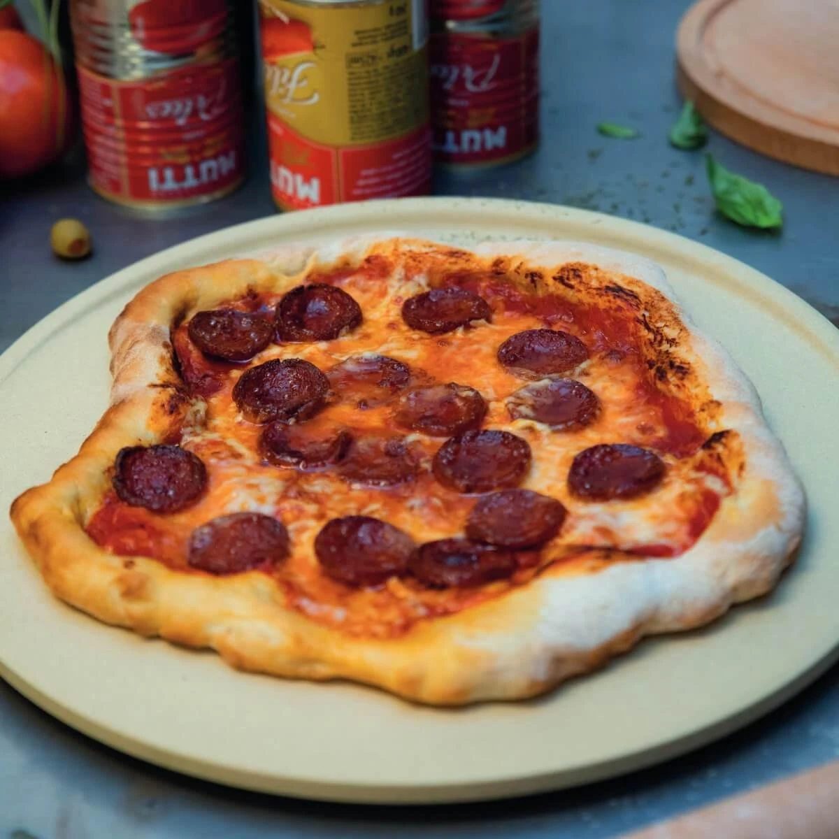 Boska Pizzasteen Deluxe L - Voor Oven & BBQ - Knapperige Pizza's - Ø 35 Cm - BBQ Accessoires 5 Boska Pizzasteen Deluxe L - Voor Oven & BBQ - Knapperige Pizza's - Ø 35 Cm - BBQ Accessoires - Image 3