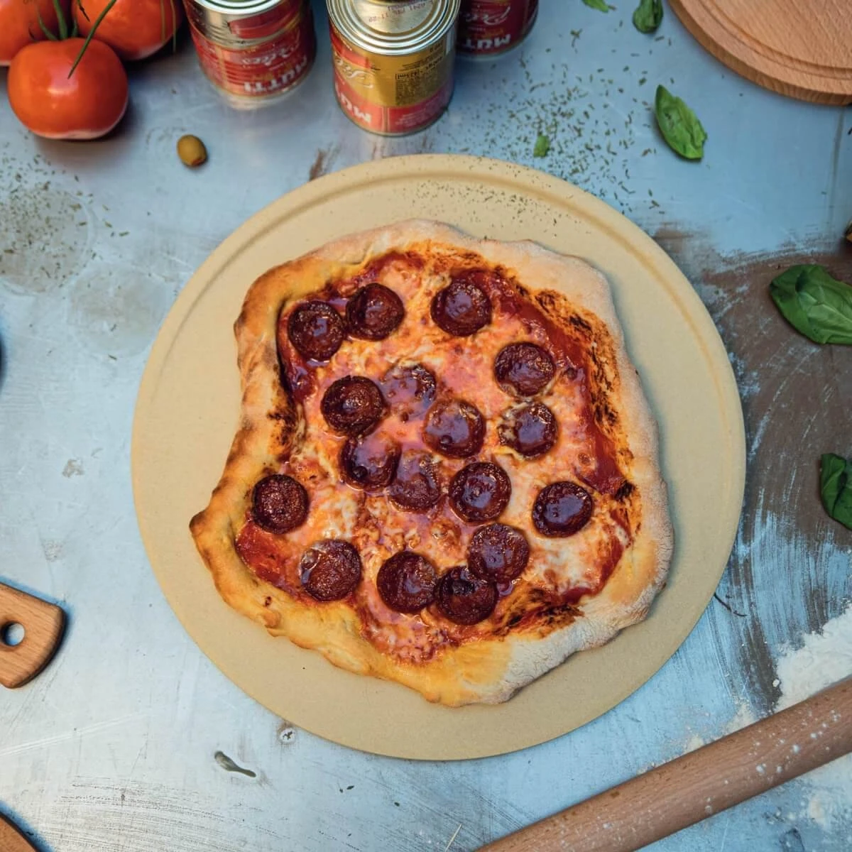 Boska Pizzasteen Deluxe L - Voor Oven & BBQ - Knapperige Pizza's - Ø 35 Cm - BBQ Accessoires 11 Boska Pizzasteen Deluxe L - Voor Oven & BBQ - Knapperige Pizza's - Ø 35 Cm - BBQ Accessoires - Image 9