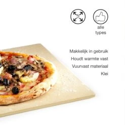 Barbecook BBQ Pizzaplaat - Pizzasteen - Voor Barbecue - Rechthoekig - 43 X 35 Cm -BBQ Verkoop 1200x1200 323