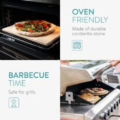 Navaris Pizzasteen XL Voor Oven En Barbecue - Rechthoekige Pizzaplaat 38 X 30 Cm - Inclusief Pizzaschep Met Extra Lang Handvat En Receptenboek -BBQ Verkoop 1200x1200 354