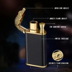 Dragon Lighter - Draak Aansteker - Dual Flame - Vuur Aansteker - Verschillende Vlamgrootte - Hervulbaar - WBV™ 7 Dragon Lighter - Draak Aansteker - Dual Flame - Vuur Aansteker - Verschillende Vlamgrootte - Hervulbaar - WBV™ -BBQ Verkoop 1200x1200 37
