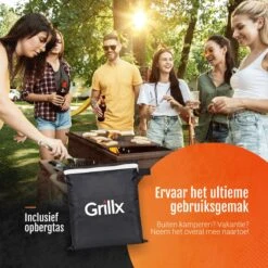 GrillX Barbecue Hoes - 170 X 61 X 117cm - BBQ Hoes Waterdicht - Beschermhoes Inclusief Trekkoord - BBQ Accesoires -BBQ Verkoop 1200x1200 437
