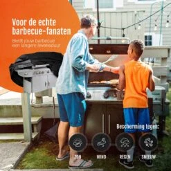 GrillX Barbecue Hoes - 145 X 61 X 117cm - BBQ Hoes Waterdicht - Beschermhoes Inclusief Trekkoord - BBQ Accesoires -BBQ Verkoop 1200x1200 439