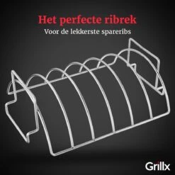 GrillX Sparerib Rek BBQ - Rib Rack Houder - Barbecue Spareribs Rek - BBQ Accesoires -BBQ Verkoop 1200x1200 471