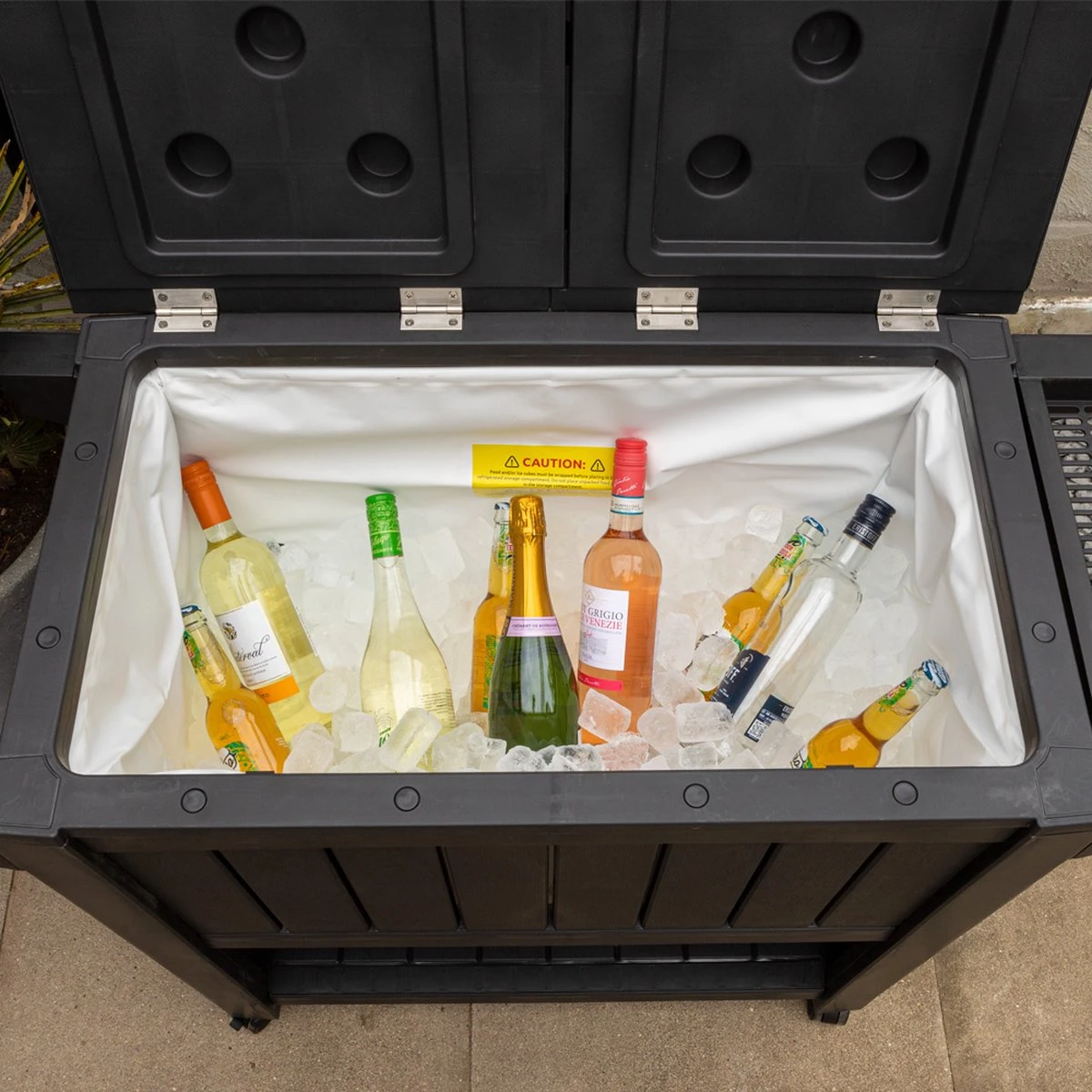 BluMill BBQ Tafel - Inclusief Koelvak 80 Liter - Op Wieltjes - Met Flessenopener - 102 X 46 X 86,5 Cm 6 BluMill BBQ Tafel - Inclusief Koelvak 80 Liter - Op Wieltjes - Met Flessenopener - 102 X 46 X 86,5 Cm - Image 4