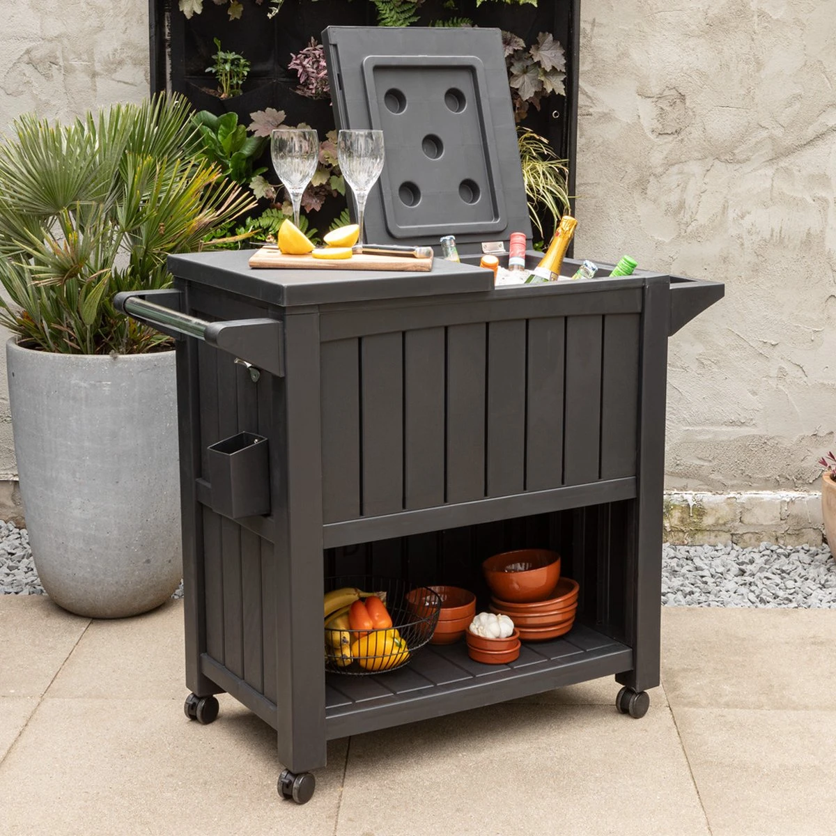BluMill BBQ Tafel - Inclusief Koelvak 80 Liter - Op Wieltjes - Met Flessenopener - 102 X 46 X 86,5 Cm 11 BluMill BBQ Tafel - Inclusief Koelvak 80 Liter - Op Wieltjes - Met Flessenopener - 102 X 46 X 86,5 Cm - Image 9