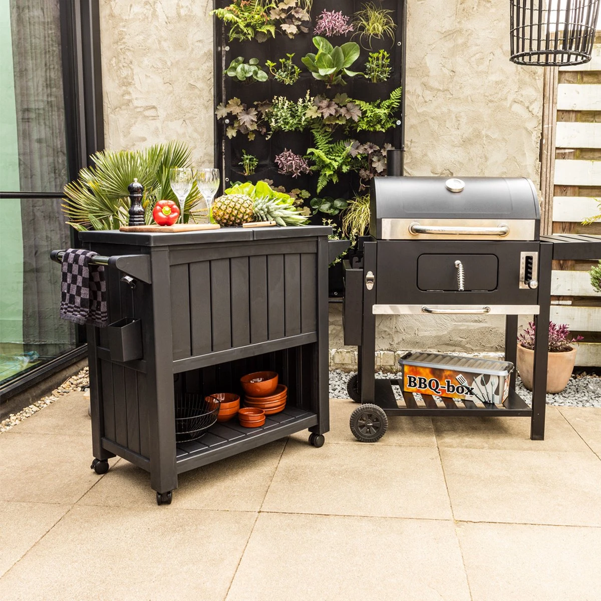 BluMill BBQ Tafel - Inclusief Koelvak 80 Liter - Op Wieltjes - Met Flessenopener - 102 X 46 X 86,5 Cm 12 BluMill BBQ Tafel - Inclusief Koelvak 80 Liter - Op Wieltjes - Met Flessenopener - 102 X 46 X 86,5 Cm - Image 10