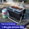 Mikamax Draagbare Mini BBQ - Barbecue - 's Werelds Kleinste Barbecue - Past In Je Broekzak - 18 × 6 × 15,5 Cm - 714 Gram - Mat Zwart -BBQ Verkoop 1200x1200 708