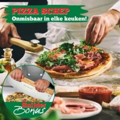 Ecowize Pizzaschep Voor BBQ En Oven - Aluminium Pizzaspatel Vierkant 30cm Met Inklapbaar Handvat - Met Extra Professionele Pizzasnijder -BBQ Verkoop 1200x1200 73