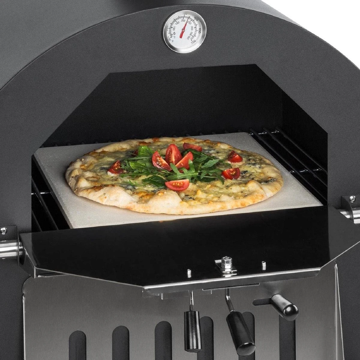 MaxxGarden Pizza Oven - Smoker Barbecue Op Hout, Houtskool Of Pellets - 45 X 65 X 158cm 6 MaxxGarden Pizza Oven - Smoker Barbecue Op Hout, Houtskool Of Pellets - 45 X 65 X 158cm - Image 4