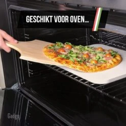 Gadgy Pizzasteen Met Pizzaschep – Cordieriet Voor Knapperige Pizzabodem – Pizzasteen Voor BBQ, Oven Of Kamado - Pizzaspatel - Pizza Set -BBQ Verkoop 1200x1200 75