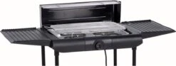 Excellent Electrics Elektrische Barbecue - Grilloppervlak (LxB) 36x24 Cm - 2000W - Zwart -BBQ Verkoop 1200x453