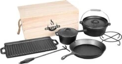 EL Fuego Dutch Oven Set Gietijzer 7-delig -BBQ Verkoop 1200x637
