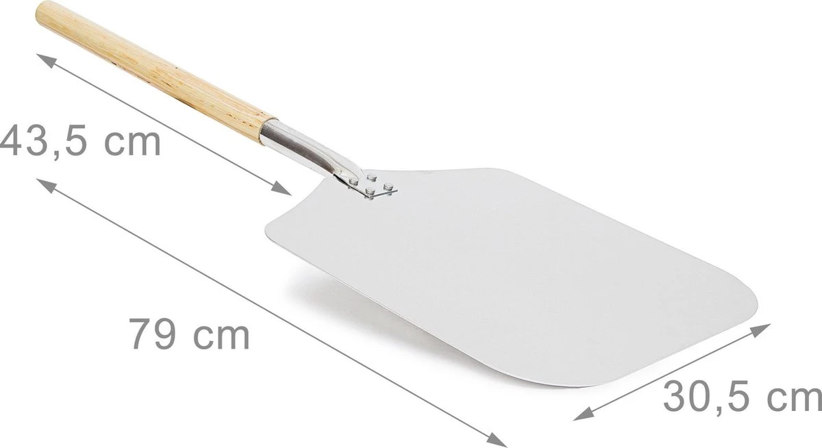 Relaxdays Pizzaschep - Vierkant - Metaal 7 Relaxdays Pizzaschep - Vierkant - Metaal - Image 5