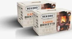 Bruinkoolbriket 10 Kg REKORD- Briketten - Brandhout-briketten Geperst -houtkachel 10kg - 18stk -BBQ Verkoop 1200x660