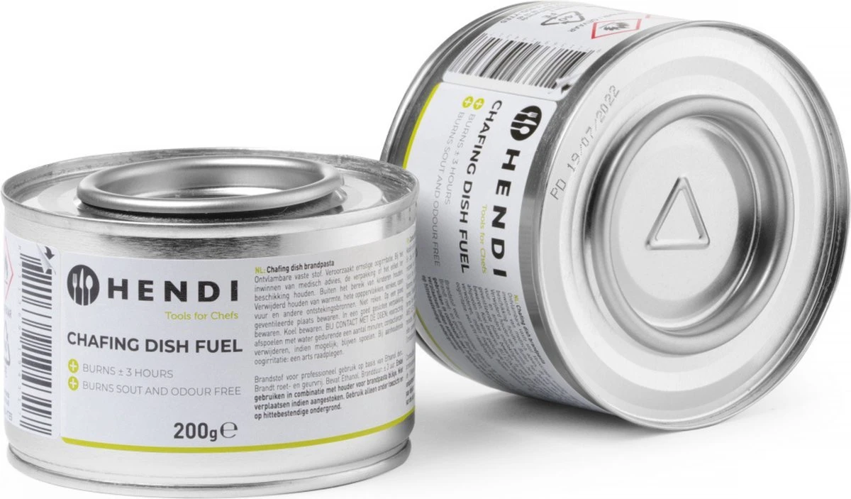 Hendi Brandpasta Voor Chafing Dish - Brandgel 200g - ( 24 Stuks ) 4 Hendi Brandpasta Voor Chafing Dish - Brandgel 200g - ( 24 Stuks ) - Image 2