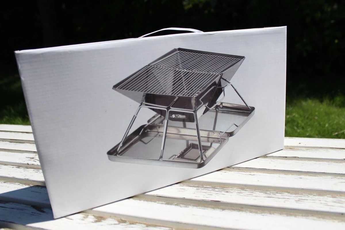 United Entertainment - Opvouwbare Houtskoolbarbecue - RVS - Met Koffer En Draagtas 7 United Entertainment - Opvouwbare Houtskoolbarbecue - RVS - Met Koffer En Draagtas - Image 5