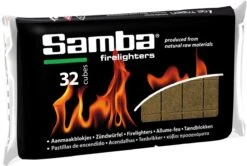 Samba Aanmaakblokjes Bruin á 24 X 32 Stuks - Omdoos Is 768 Aanmaakblokjes -BBQ Verkoop 1200x805 1