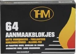 THM Witte Aanmaakblokjes Paraffine 64 Stuks Omdoos 12 Pakjes -BBQ Verkoop 1200x858