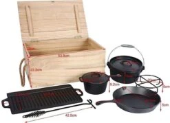 EL Fuego Dutch Oven Set Gietijzer 7-delig -BBQ Verkoop 1200x872 1