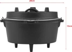 Dutch Oven Enkhuizen Met Deksel Gietijzer Zwart 4,2 L 15 Dutch Oven Enkhuizen Met Deksel Gietijzer Zwart 4,2 L -BBQ Verkoop 1200x877 1