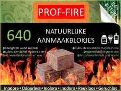 PROF-FIRE - 640 Aanmaakblokjes Bruin- Voordeelbox - Ecologisch - Milieuvriendelijk - CO2 Neutraal - Fire-Up Kwaliteit -BBQ Verkoop 1200x900 1