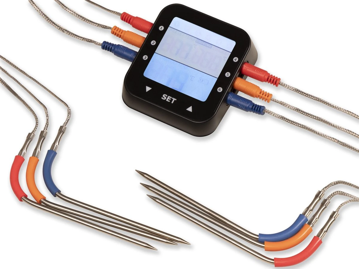 Patton - Kamado 21" - Premium Black - Keramische Barbecue - Incl. Bluetooth Kerntemperatuurmeter - LED Verlichting - Large - Compleet - Zwart 12 Patton - Kamado 21" - Premium Black - Keramische Barbecue - Incl. Bluetooth Kerntemperatuurmeter - LED Verlichting - Large - Compleet - Zwart - Image 10