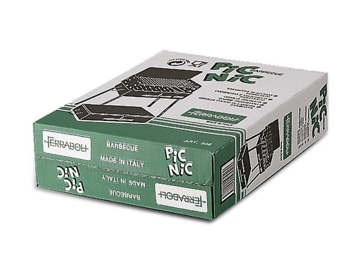 Ferraboli Picnic Houtskoolbarbecue - Zwart 4 Ferraboli Picnic Houtskoolbarbecue - Zwart - Image 2
