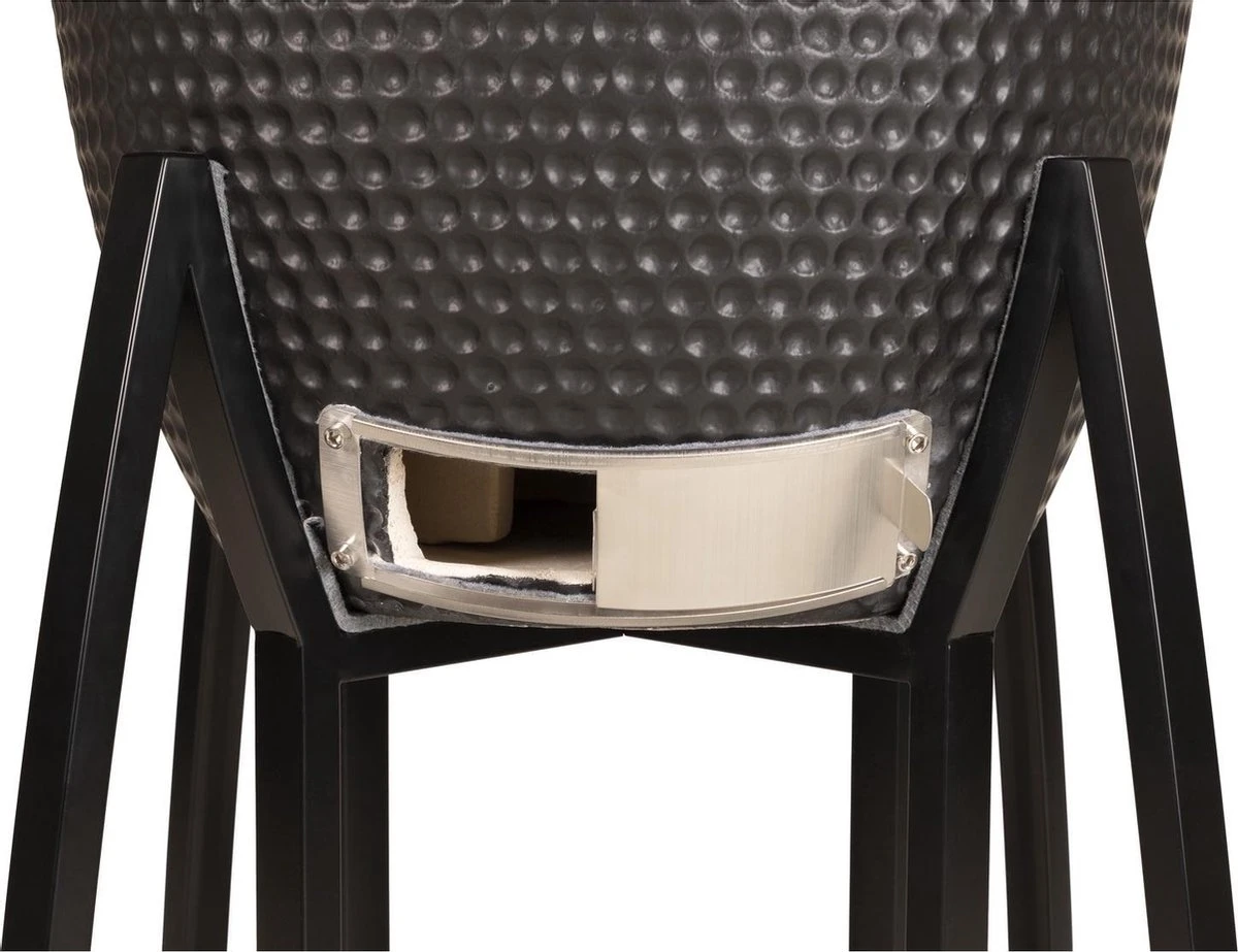 Patton - Kamado 21" - Premium Black - Keramische Barbecue - Incl. Bluetooth Kerntemperatuurmeter - LED Verlichting - Large - Compleet - Zwart 11 Patton - Kamado 21" - Premium Black - Keramische Barbecue - Incl. Bluetooth Kerntemperatuurmeter - LED Verlichting - Large - Compleet - Zwart - Image 9