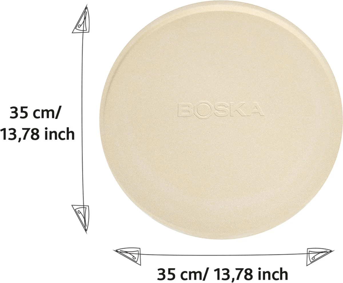 Boska Pizzasteen Deluxe L - Voor Oven & BBQ - Knapperige Pizza's - Ø 35 Cm - BBQ Accessoires 12 Boska Pizzasteen Deluxe L - Voor Oven & BBQ - Knapperige Pizza's - Ø 35 Cm - BBQ Accessoires - Image 10