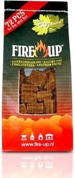 Fire-Up Aanmaakblokjes Bruin Zak/72st 7 Fire-Up Aanmaakblokjes Bruin Zak/72st -BBQ Verkoop 509x1200