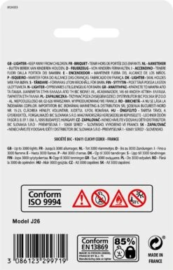 BIC J26 Maxi Vuursteen Flint Aanstekers - Diverse Kleuren - Pak Van 5 Gasaanstekers - Kindveilig -BBQ Verkoop 770x1200 1